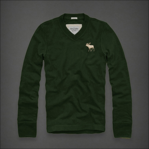 Abercrombie Fitch Hombres cuello en V Largo Remera AF5981